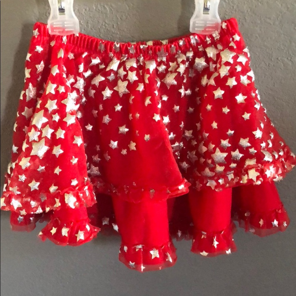Girl’s Fourth Of July Themed Red Skirt